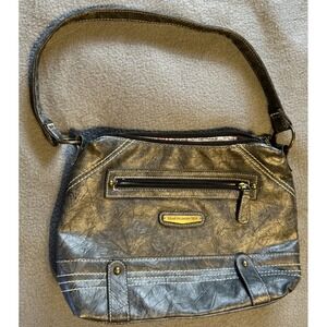 Stone Mountain Handbag Shoulder Strap Dark Gray‎ 2 Compartments Purse